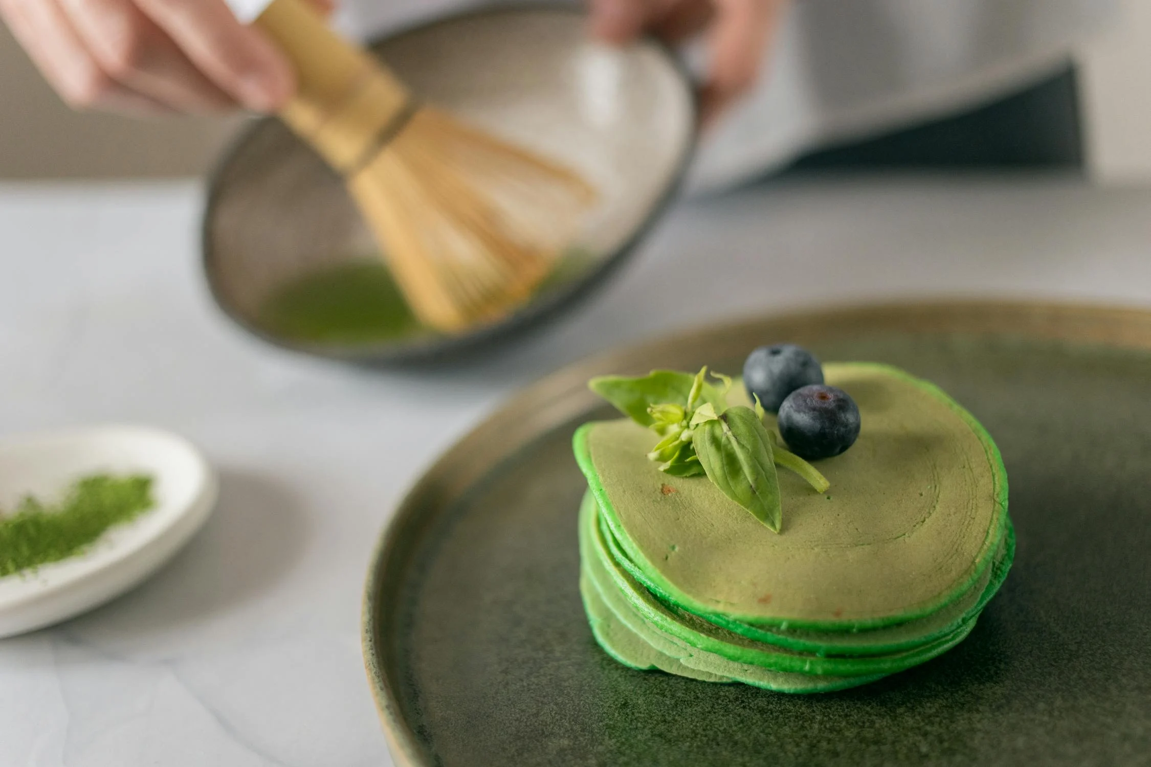 Green Tea Pancakes