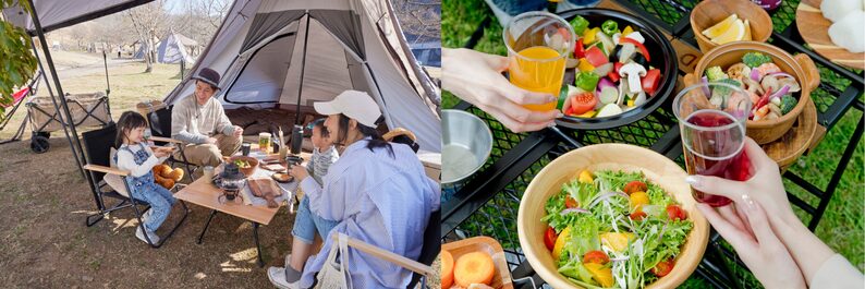 Family enjoying a barbeque at Springs Hiyoshi